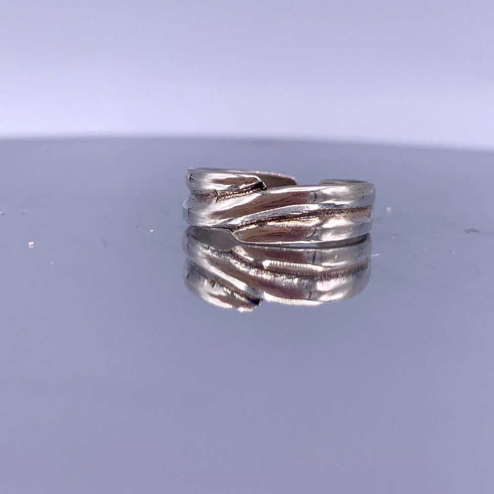 Vintage Sterling Silver Rope Ring